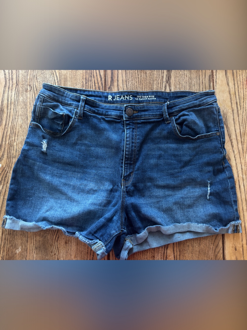 Reitmans Dark Blue Denim Jean Shorts